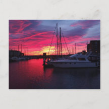 Hafen von Hartlepool bei Sonnenuntergang