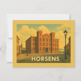 Hafen von Horsens Dänemark Postkarte
