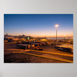 Hafen von Hull Sonnenuntergang Maritime Industrie  Poster