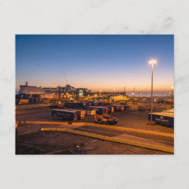 Hafen von Hull Sonnenuntergang Maritime Industrie  Postkarte