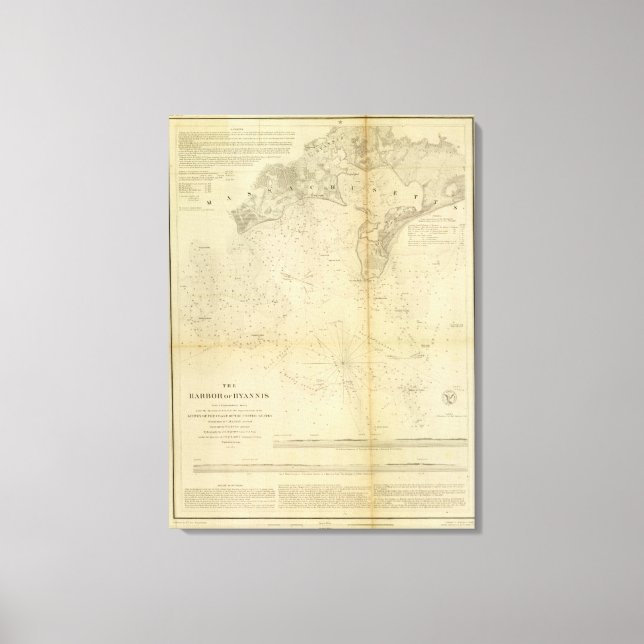 Hafen von Hyannis Leinwanddruck (Vorderseite)