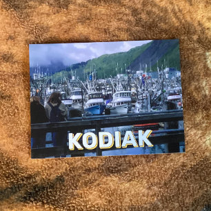 Hafen von Kodiak, Alaska Postkarte