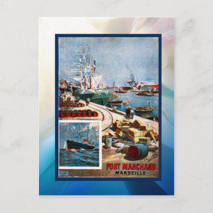 Hafen von Marseille Postkarte