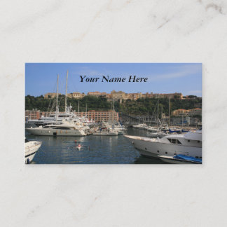 Hafen von Monaco Visitenkarte