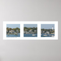 Hafen von Nantucket, Massachusetts Triptych