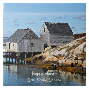 Hafen von Peggy, Nova Scotia, Kanada Fliese