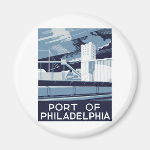Hafen von Philadelphia Magnet