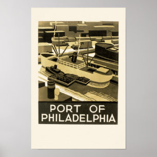 Hafen von Philadelphia Poster