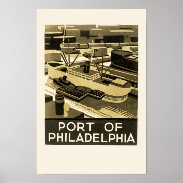 Hafen von Philadelphia Poster (Vorne)