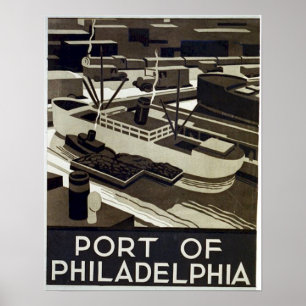 Hafen von Philadelphia Poster