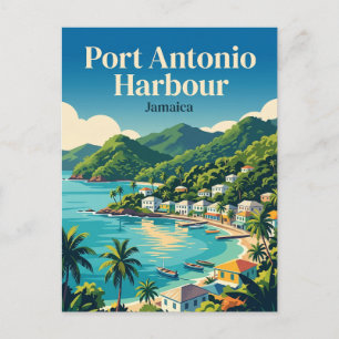 Hafen von Port Antonio Jamaika Postkarte