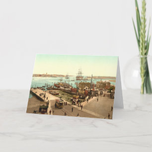 Hafen von Portsmouth, Hampshire, England Karte