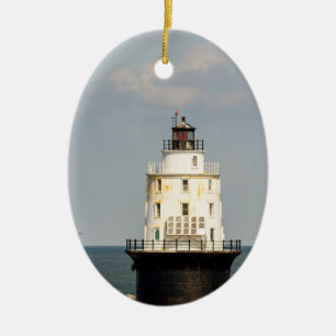 Hafen von Refuge Lighthouse Keramik Ornament