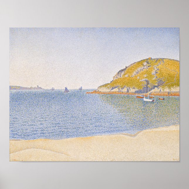 Hafen von Saint-Cast von Paul Signac Poster (Vorne)
