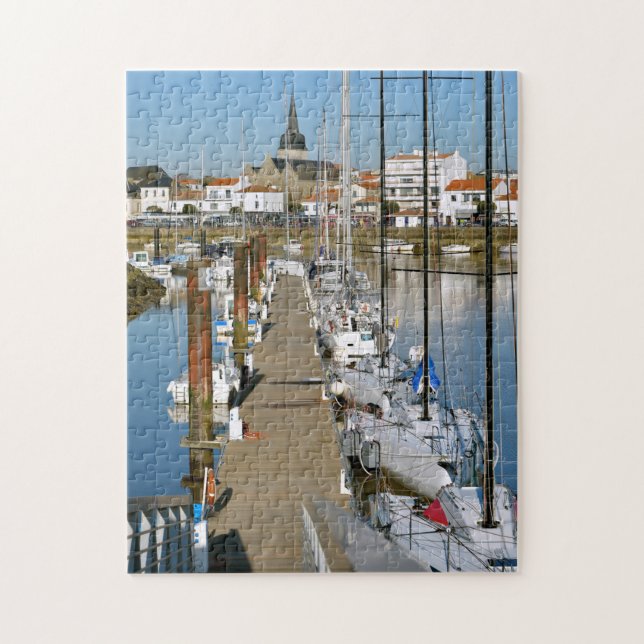 Hafen von Saint-Gilles-Croix-de-Vie in Frankreich Puzzle (Vertikal)