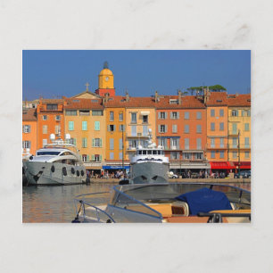 Hafen von Saint-Tropez in Frankreich Postkarte