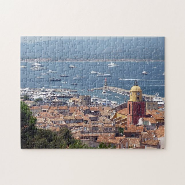 Hafen von Saint Tropez Puzzle (Horizontal)
