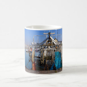 Hafen von Saint-Vaast-la-Hougue in Frankreich Kaffeetasse
