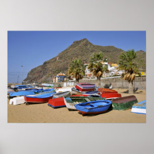 Hafen von San Andres auf Teneriffa Poster