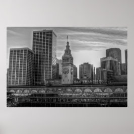 Hafen von San Francisco, Gebäude der Fähre Poster