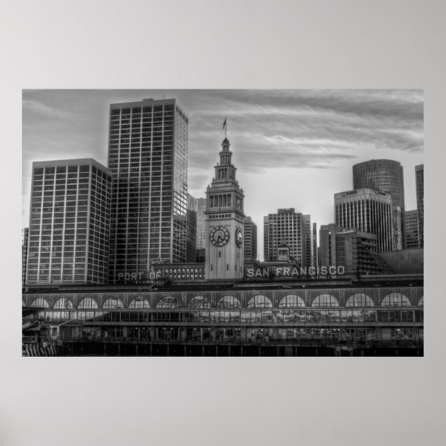 Hafen von San Francisco, Gebäude der Fähre Poster (Vorne)