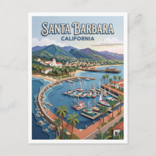 Hafen von Santa Barbara Kalifornien Postkarte