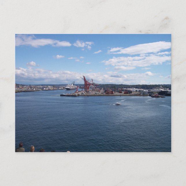 Hafen von Seattle Postkarte (Vorderseite)