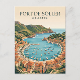 Hafen von Sóller Spanien Postkarte