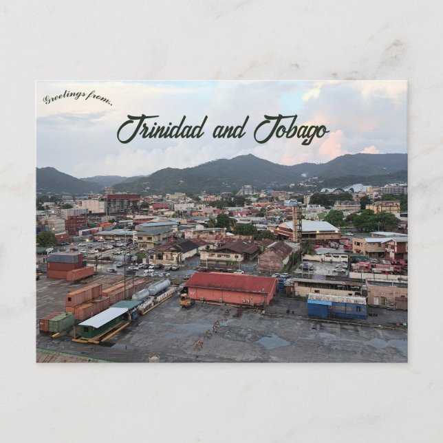 Hafen von Spanien Trinidad und Tobago Postkarte (Vorderseite)