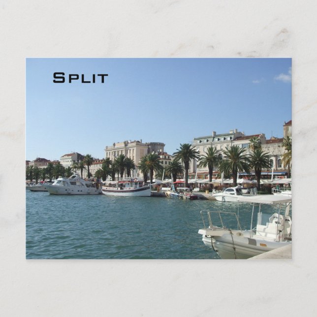 Hafen von Split Postkarte (Vorderseite)