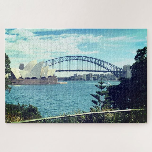 Hafen von Sydney Vintag Puzzle (Horizontal)
