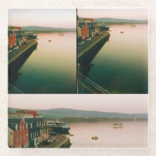 Hafen von Tobermory, Insel Mull, Schottland Glasuntersetzer
