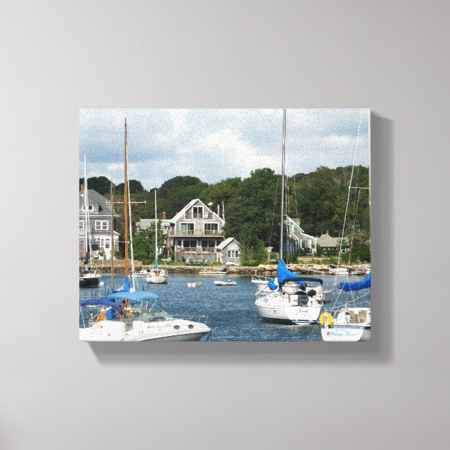 Hafen von Woods Hole Leinwanddruck (Vorderseite)