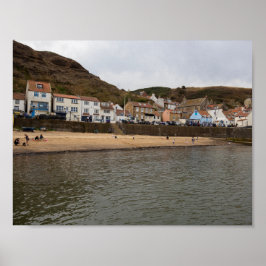 Hafenansicht des Dorfes Staithes Poster