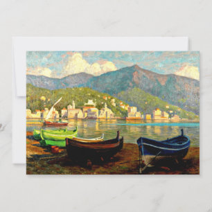 Hafenansicht von Rapallo, Kunst, Karte