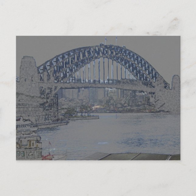 Hafenbrücke von Sydney Postkarte (Vorderseite)