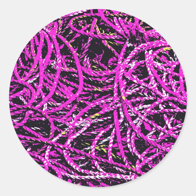 HAFENFISCHEREI RUNDER AUFKLEBER (Vorderseite)