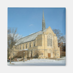 Hafenkapelle im Winter an der Grove City Uni Magnet