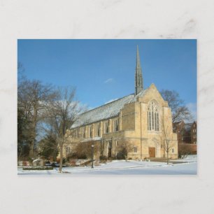 Hafenkapelle im Winter an der Grove City Uni Postkarte
