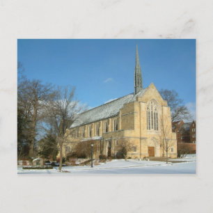 Hafenkapelle im Winter an der Grove City Uni Postkarte