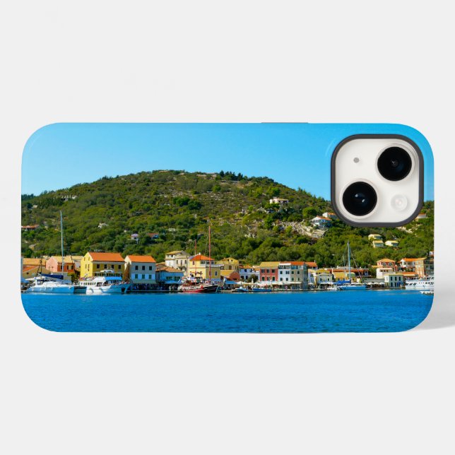 Hafenküste von Antipaxos Case-Mate iPhone Hülle (Rückseite (Horizontal))