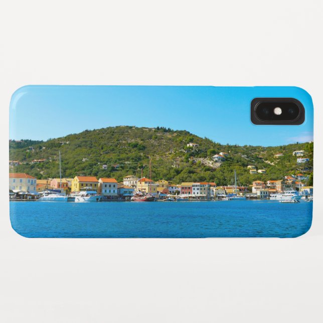 Hafenküste von Antipaxos Case-Mate iPhone Hülle (Rückseite (Horizontal))
