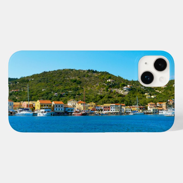 Hafenküste von Antipaxos Case-Mate iPhone Hülle (Rückseite (Horizontal))