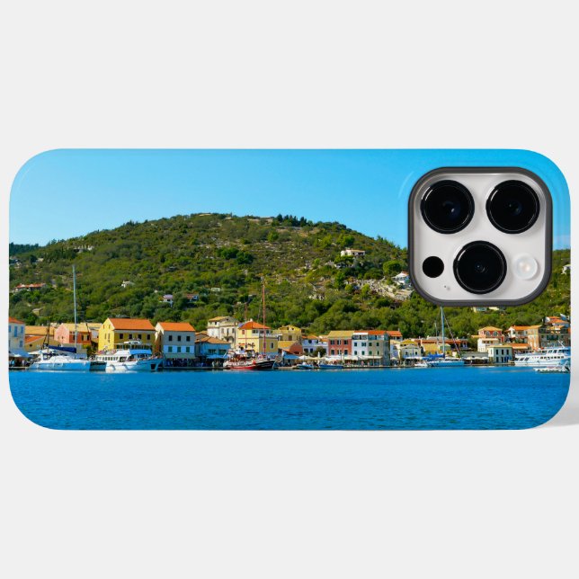 Hafenküste von Antipaxos Case-Mate iPhone Hülle (Rückseite (Horizontal))