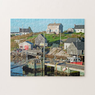 Hafenpanorama Nova Scotia. Puzzle