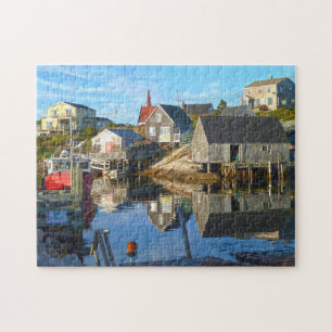 Hafenpanorama Nova Scotia. Puzzle
