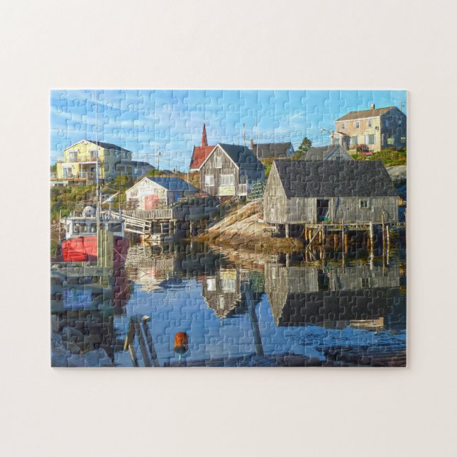 Hafenpanorama Nova Scotia. Puzzle (Horizontal)