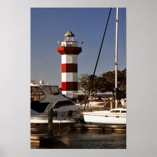 Hafenstadt-Leuchtturm Poster