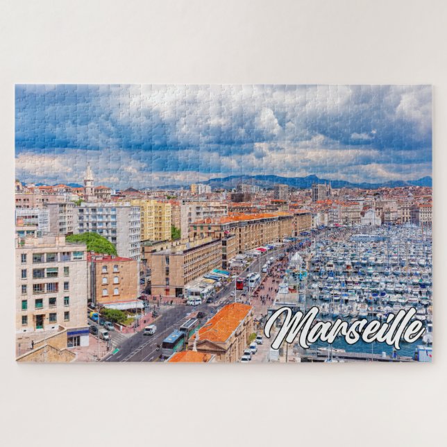 Hafenstadt Marseille, Frankreich Puzzle (Horizontal)