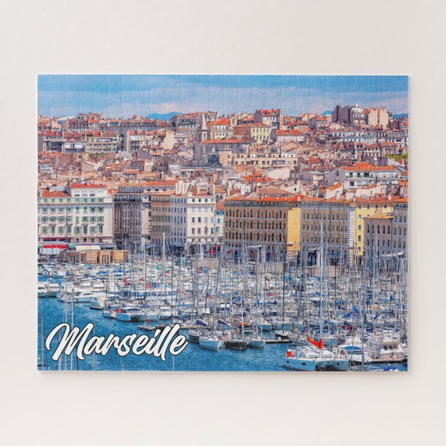 Hafenstadt Marseille, Frankreich Puzzle (Horizontal)